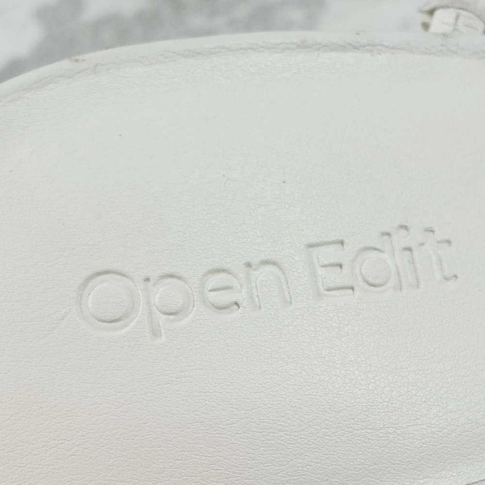 NEW Open Edit Ederyn White Strappy Slip On Summer Wedge Sandals B439 - Picture 10 of 13